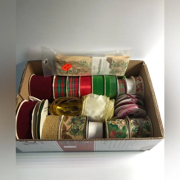 Box of Decorative Ribbons - Picture 2 of 5